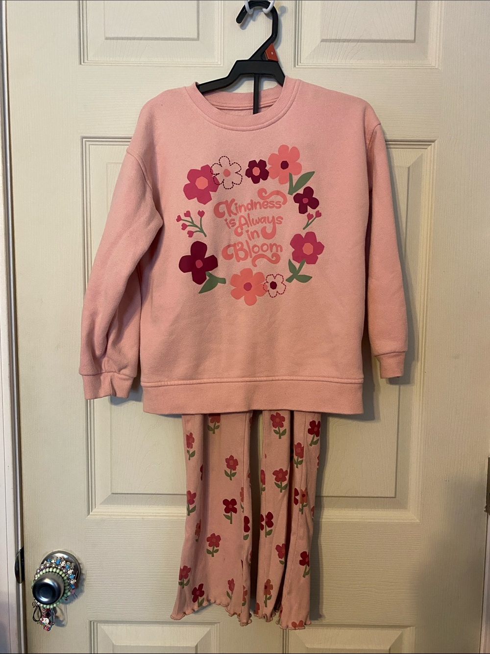 wonder nation Pink Floral 'Kindness Always in Bloom' Pajama Set